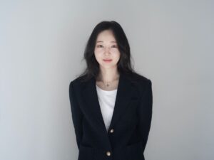 Former ADOR CEO Min Hee-jin poses for a photo after setting up OK Records.