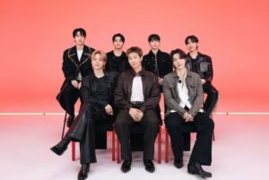 BTS pose before their comeback concert at Gwanghwamun on March 21.