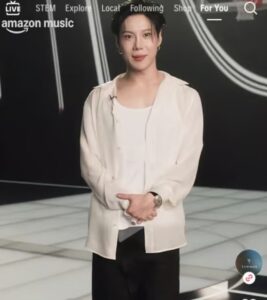 SHINee Taemin Amazon Music promotional photo sparking plastic surgery rumors.