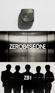 ZEROBASEONE rebranding logo featuring symbolic strokes and five-member identity