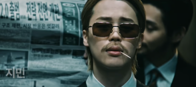 BTS Jimin in mustache disguise and sunglasses in ‘2.0’ MV close-up