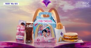 McDonald unveils “K-pop Demon Hunters” menus. (Photo / Screenshot from MBC)