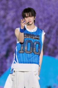 Mark performs at the NCT group's concert.