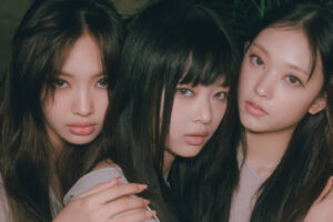 NewJeans members Hyein, Hanni and Haerin