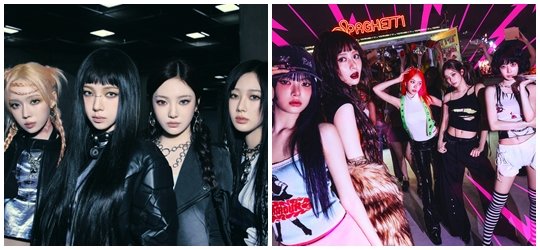 K-pop girl groups aespa and Le Sserafim