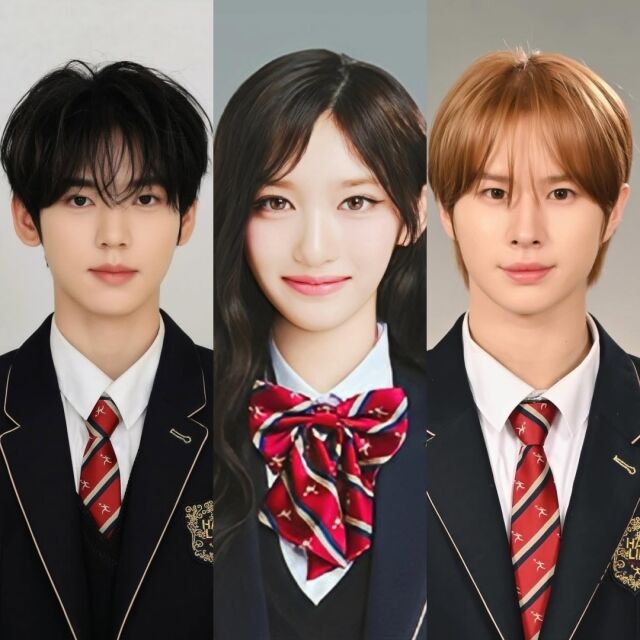 Idols who became adults this year From left are Han Yunjin of Zerobaseone, Leeseo of IVE and Kyungmin of TWS