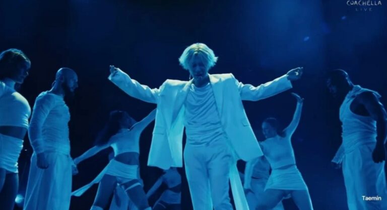 SHINee's Taemin performs on Coachella stage in the United States.