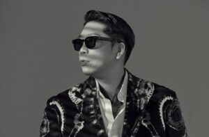 MC Mong in a black and white photo.