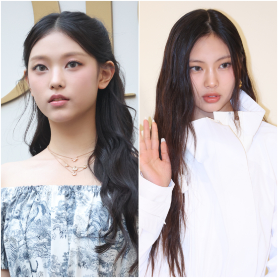 NewJeans members Hyerin and Haein
