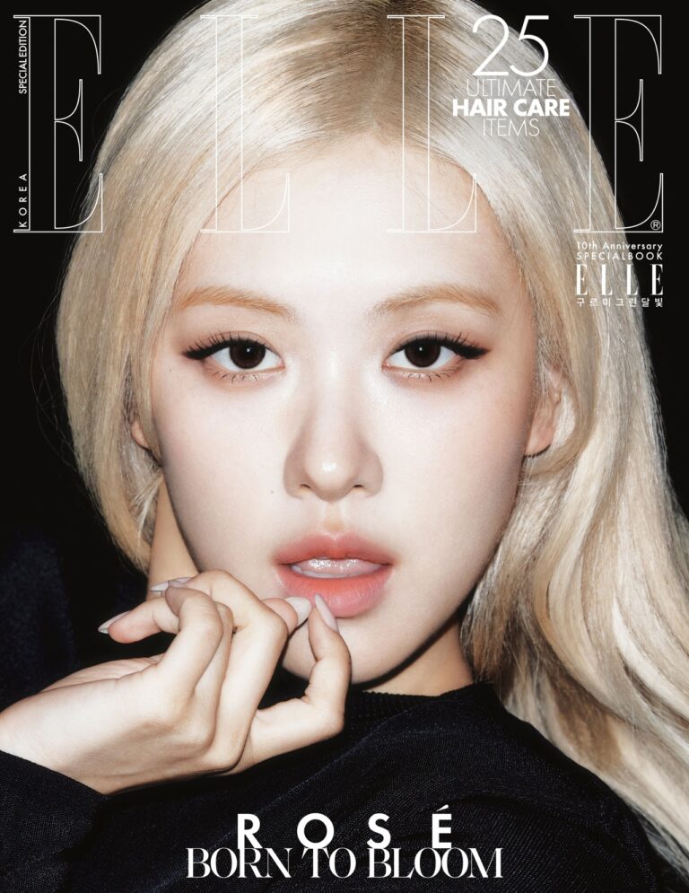 BLACKPINK ROSÉ poses for ELLE September special edition cover.