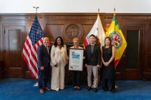 Los Angeles officials hold an official proclamation marking BTS Week in Los Angeles.