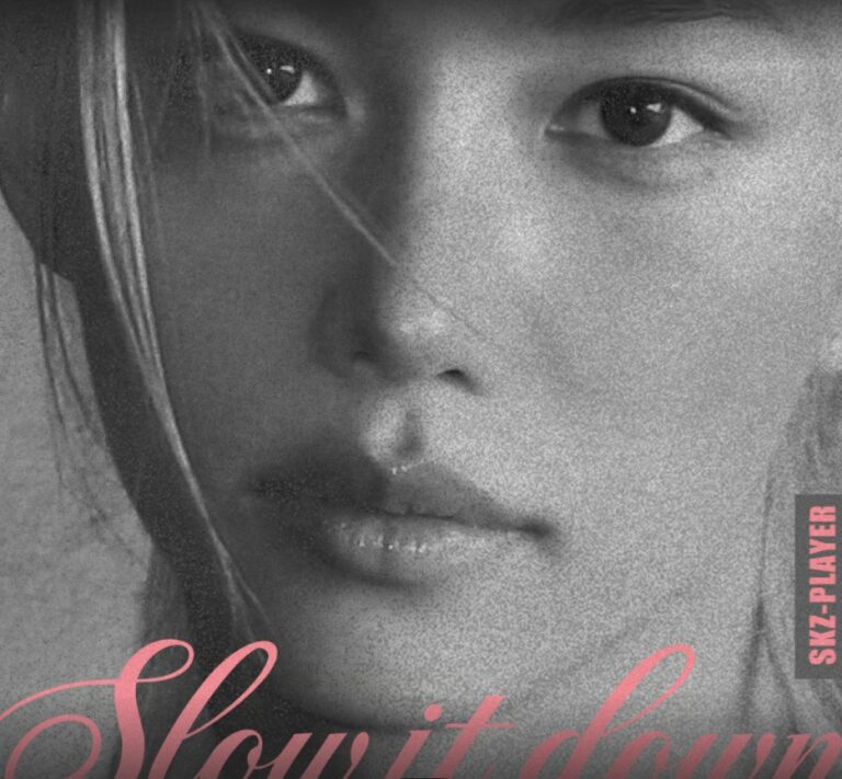 Stray Kids’ Felix in a teaser image for his SKZ-PLAYER song “Slow It Down.”